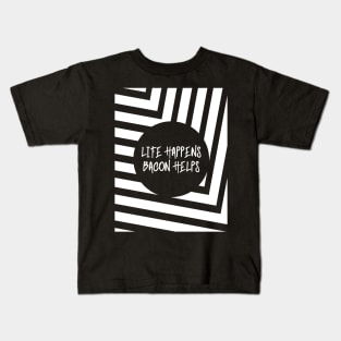 'Life Happens Bacon Help'  Food Kids T-Shirt